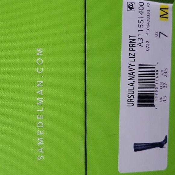 809- Sam Edelman Ursula Women's Over The Knee Boots Navy Liz Print Color NWT - Picture 13 of 13